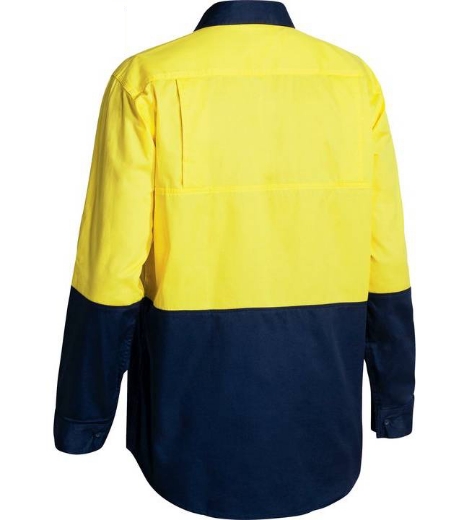 Picture of Bisley, Hi Vis Cool Lightweight Drill Shirt (4x Pack)